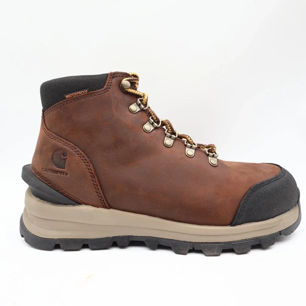 Carhartt Gilmore Waterproof Alloy Toe Work Hiker Mens 9M Brown Leather FH5550-M